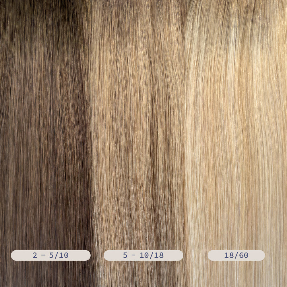 NEUES 8-teiliges nahtloses Clip-In Box-Set 22" 150g