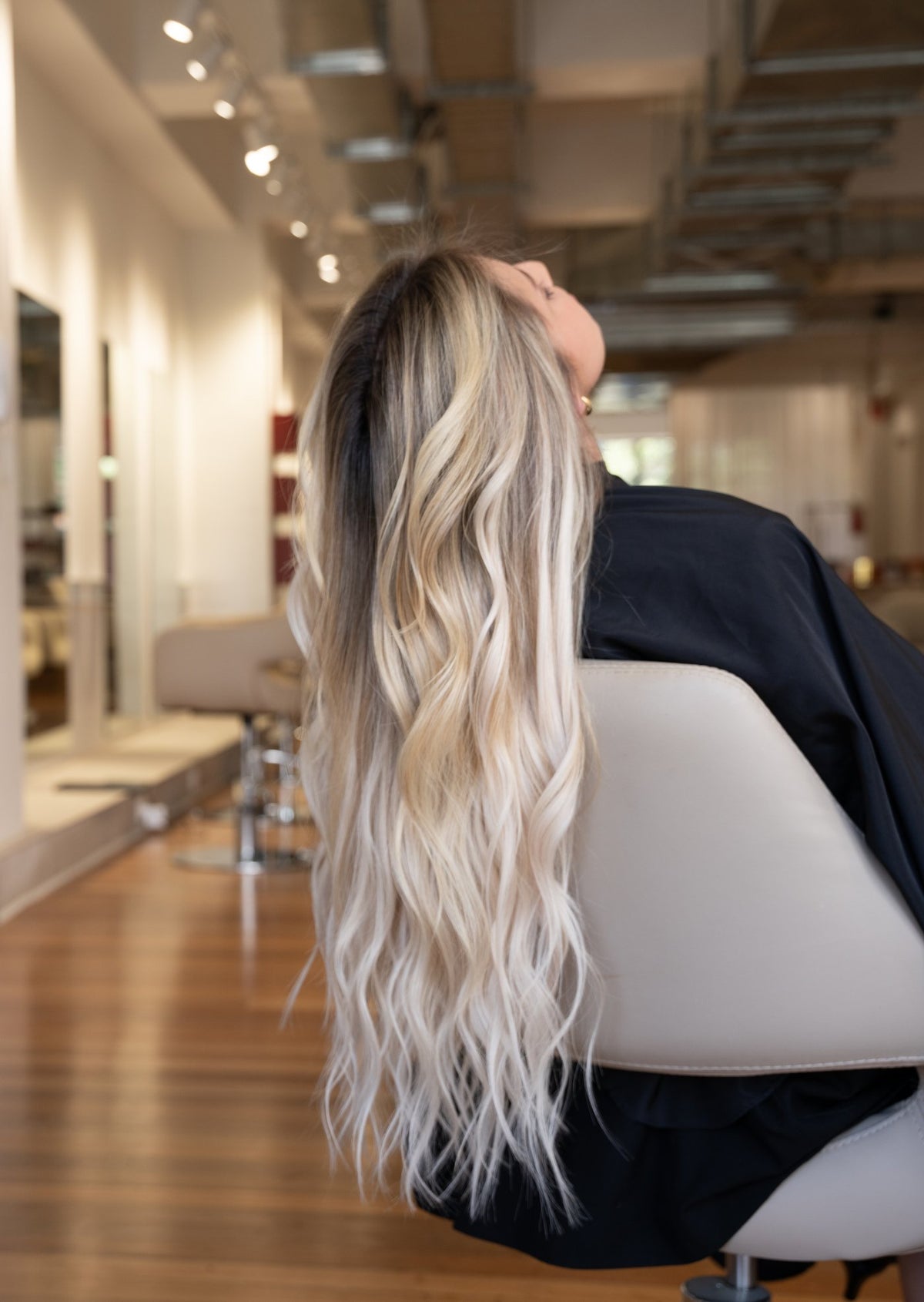 Hadrill hair extensions in the salon